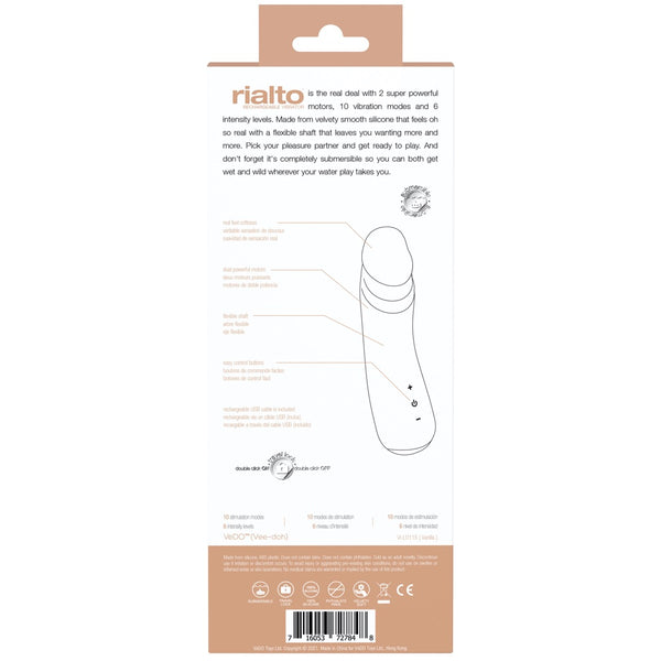 Rialto Rechargeable Vibrator - Vanilla