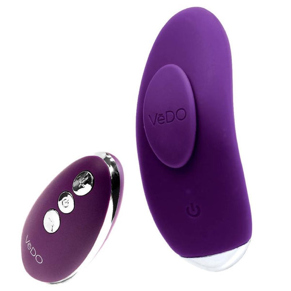 Niki Rechargeable Flexible Magnetic Panty Vibe with Remote - Purple