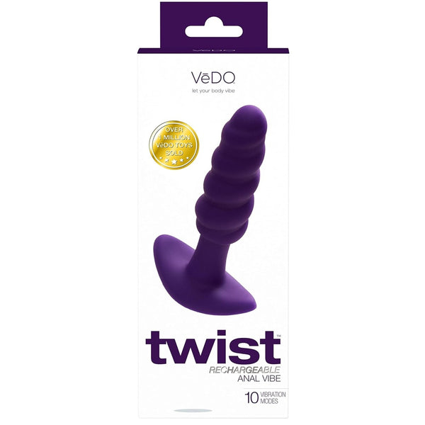 Twist Rechargeable Anal Vibe - Purple