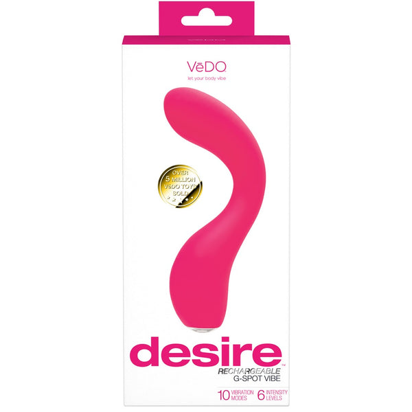 Desire Rechargeable G-Spot Vibe - Pink