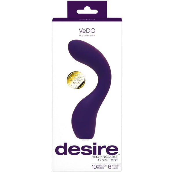 Desire Rechargeable G-Spot Vibe - Purple