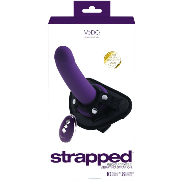 Strapped Rechargeable Vibrating Dildo Strap On Harness with Remote Control