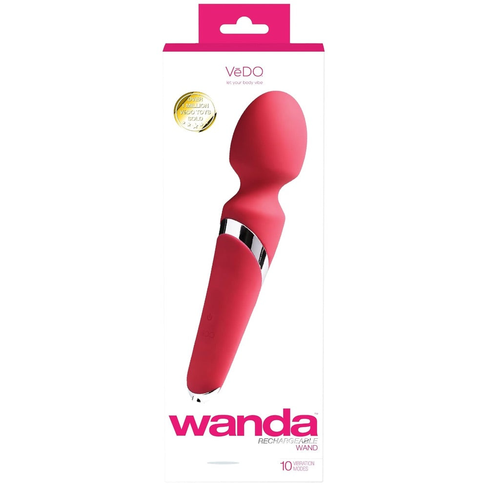 Wanda Rechargeable Wand Vibrator - Pink