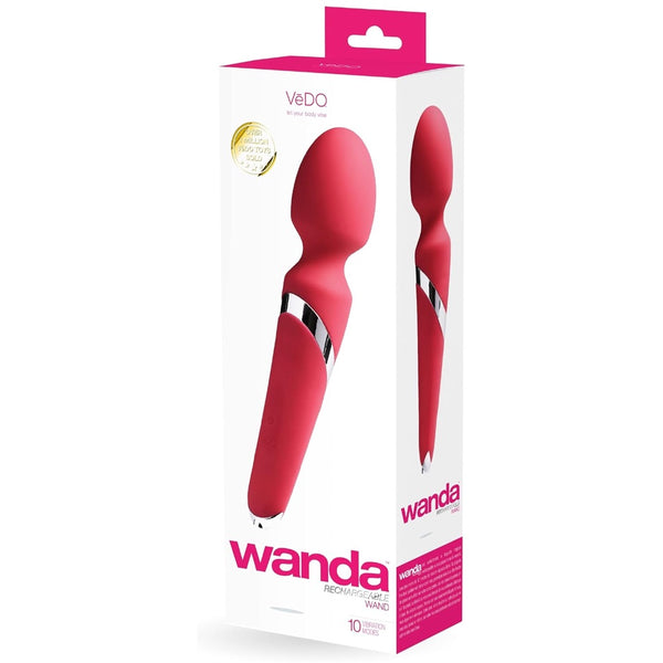 Wanda Rechargeable Wand Vibrator - Pink