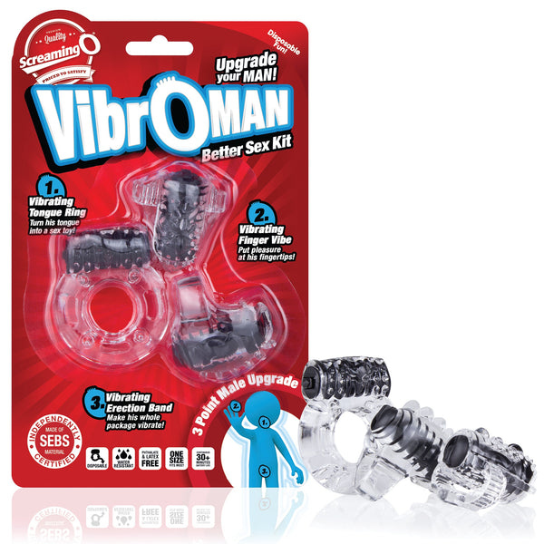 VibrOman All-In-One Better Sex Kit - Black