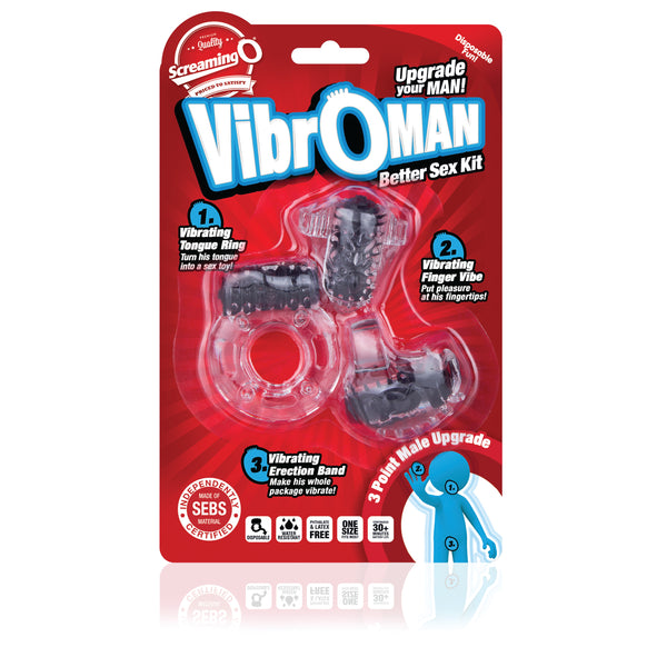 VibrOman All-In-One Better Sex Kit - Black