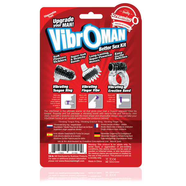 VibrOman All-In-One Better Sex Kit - Black