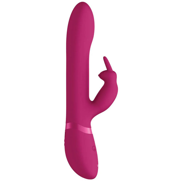 VIVE Amoris Triple-Action Stimulating Rechargeable Beads Rabbit - Pink