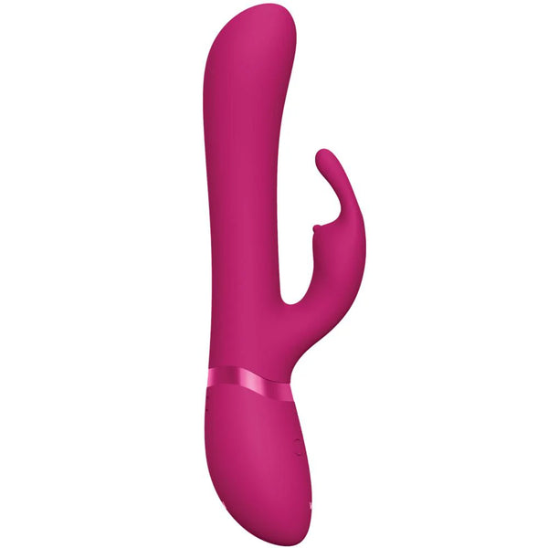 VIVE Chou Double-Action G-Spot Rabbit & Clitoral Stimulator with 4 Attachments - Pink