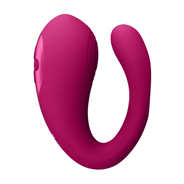 VIVE Yoko Triple Action Vibrator Dual Prongs with Clitoral Pulse Wave