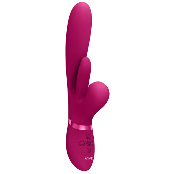 VIVE Kura Thrusting G-Spot Vibrator with Flapping Tongue & Pulse Wave Stimulator