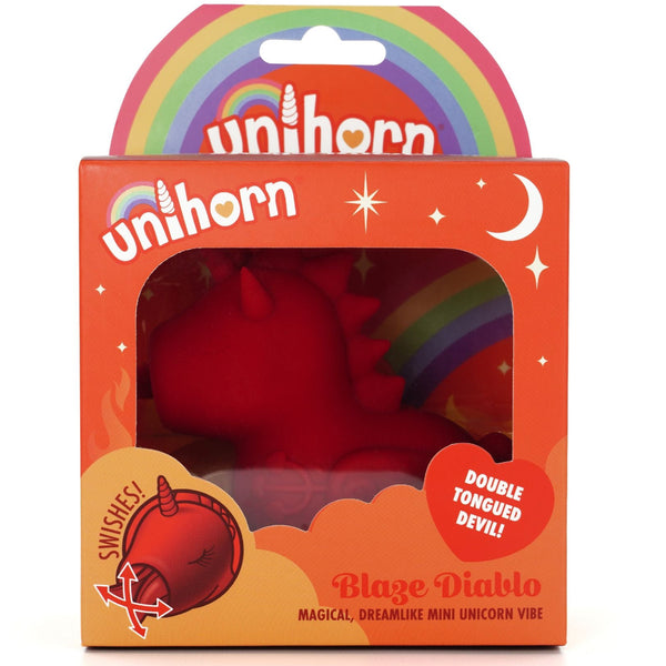 Unihorn Blaze Diablo Swishing Tongue Rechargeable Clitoral Vibrator