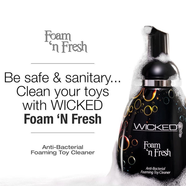 Wicked Sensual Care Foam 'N Fresh Anti-Bacterial Foaming Toy Cleaner - 8 oz. - Extreme Toyz Singapore - https://extremetoyz.com.sg - Sex Toys and Lingerie Online Store - Bondage Gear / Vibrators / Electrosex Toys / Wireless Remote Control Vibes / Sexy Lingerie and Role Play / BDSM / Dungeon Furnitures / Dildos and Strap Ons &nbsp;/ Anal and Prostate Massagers / Anal Douche and Cleaning Aide / Delay Sprays and Gels / Lubricants and more...