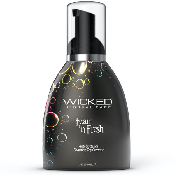 Wicked Sensual Care Foam 'N Fresh Anti-Bacterial Foaming Toy Cleaner - 8 oz. - Extreme Toyz Singapore - https://extremetoyz.com.sg - Sex Toys and Lingerie Online Store - Bondage Gear / Vibrators / Electrosex Toys / Wireless Remote Control Vibes / Sexy Lingerie and Role Play / BDSM / Dungeon Furnitures / Dildos and Strap Ons &nbsp;/ Anal and Prostate Massagers / Anal Douche and Cleaning Aide / Delay Sprays and Gels / Lubricants and more...