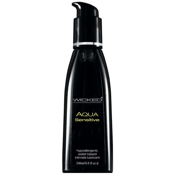 Wicked Sensual Care Aqua Sensitive Hypoallergenic Water Based Lubricant - Extreme Toyz Singapore - https://extremetoyz.com.sg - Sex Toys and Lingerie Online Store - Bondage Gear / Vibrators / Electrosex Toys / Wireless Remote Control Vibes / Sexy Lingerie and Role Play / BDSM / Dungeon Furnitures / Dildos and Strap Ons &nbsp;/ Anal and Prostate Massagers / Anal Douche and Cleaning Aide / Delay Sprays and Gels / Lubricants and more...