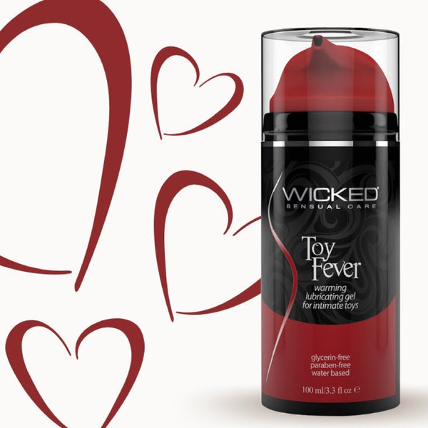 Wicked Sensual Care Toy Fever Warming Lubricating Gel for Intimate Toys - 3.3 oz. - Extreme Toyz Singapore - https://extremetoyz.com.sg - Sex Toys and Lingerie Online Store - Bondage Gear / Vibrators / Electrosex Toys / Wireless Remote Control Vibes / Sexy Lingerie and Role Play / BDSM / Dungeon Furnitures / Dildos and Strap Ons &nbsp;/ Anal and Prostate Massagers / Anal Douche and Cleaning Aide / Delay Sprays and Gels / Lubricants and more...