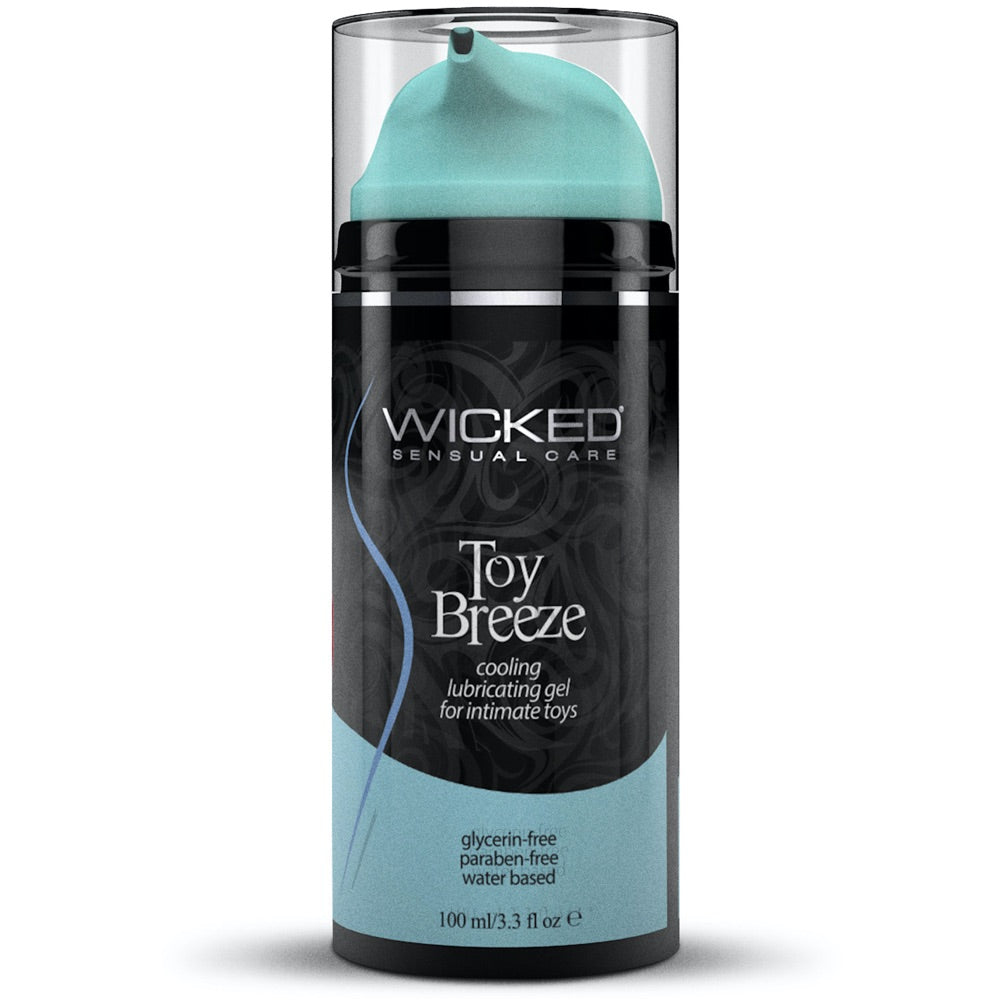 Wicked Sensual Care Toy Breeze Cooling Lubricating Gel for Intimate Toys - 3.3 oz. - Extreme Toyz Singapore - https://extremetoyz.com.sg - Sex Toys and Lingerie Online Store - Bondage Gear / Vibrators / Electrosex Toys / Wireless Remote Control Vibes / Sexy Lingerie and Role Play / BDSM / Dungeon Furnitures / Dildos and Strap Ons &nbsp;/ Anal and Prostate Massagers / Anal Douche and Cleaning Aide / Delay Sprays and Gels / Lubricants and more...