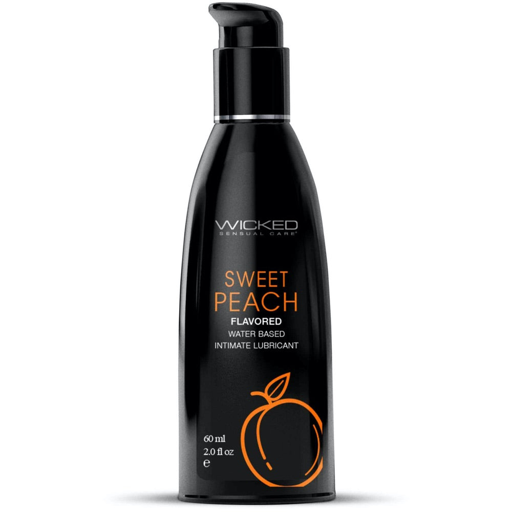 Wicked Sensual Care Sweet Peach Water Based Flavored Lubricant - Extreme Toyz Singapore - https://extremetoyz.com.sg - Sex Toys and Lingerie Online Store - Bondage Gear / Vibrators / Electrosex Toys / Wireless Remote Control Vibes / Sexy Lingerie and Role Play / BDSM / Dungeon Furnitures / Dildos and Strap Ons &nbsp;/ Anal and Prostate Massagers / Anal Douche and Cleaning Aide / Delay Sprays and Gels / Lubricants and more...