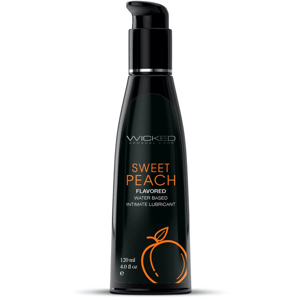 Wicked Sensual Care Sweet Peach Water Based Flavored Lubricant - Extreme Toyz Singapore - https://extremetoyz.com.sg - Sex Toys and Lingerie Online Store - Bondage Gear / Vibrators / Electrosex Toys / Wireless Remote Control Vibes / Sexy Lingerie and Role Play / BDSM / Dungeon Furnitures / Dildos and Strap Ons &nbsp;/ Anal and Prostate Massagers / Anal Douche and Cleaning Aide / Delay Sprays and Gels / Lubricants and more...