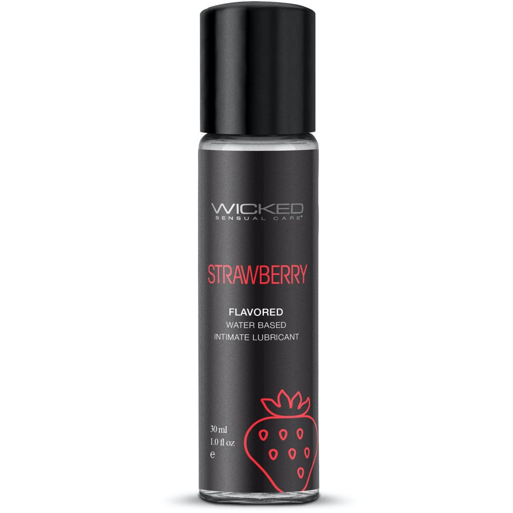 Wicked Sensual Care Strawberry Water Based Flavored Lubricant - Extreme Toyz Singapore - https://extremetoyz.com.sg - Sex Toys and Lingerie Online Store - Bondage Gear / Vibrators / Electrosex Toys / Wireless Remote Control Vibes / Sexy Lingerie and Role Play / BDSM / Dungeon Furnitures / Dildos and Strap Ons &nbsp;/ Anal and Prostate Massagers / Anal Douche and Cleaning Aide / Delay Sprays and Gels / Lubricants and more...