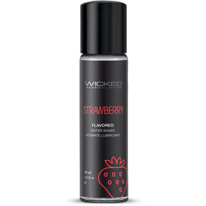 Wicked Sensual Care Strawberry Water Based Flavored Lubricant - Extreme Toyz Singapore - https://extremetoyz.com.sg - Sex Toys and Lingerie Online Store - Bondage Gear / Vibrators / Electrosex Toys / Wireless Remote Control Vibes / Sexy Lingerie and Role Play / BDSM / Dungeon Furnitures / Dildos and Strap Ons &nbsp;/ Anal and Prostate Massagers / Anal Douche and Cleaning Aide / Delay Sprays and Gels / Lubricants and more...