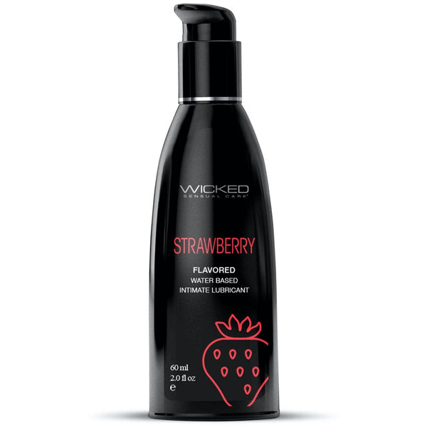 Wicked Sensual Care Strawberry Water Based Flavored Lubricant - Extreme Toyz Singapore - https://extremetoyz.com.sg - Sex Toys and Lingerie Online Store - Bondage Gear / Vibrators / Electrosex Toys / Wireless Remote Control Vibes / Sexy Lingerie and Role Play / BDSM / Dungeon Furnitures / Dildos and Strap Ons &nbsp;/ Anal and Prostate Massagers / Anal Douche and Cleaning Aide / Delay Sprays and Gels / Lubricants and more...