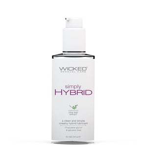 Wicked Sensual Care Simply Hybrid Lubricant - Extreme Toyz Singapore - https://extremetoyz.com.sg - Sex Toys and Lingerie Online Store - Bondage Gear / Vibrators / Electrosex Toys / Wireless Remote Control Vibes / Sexy Lingerie and Role Play / BDSM / Dungeon Furnitures / Dildos and Strap Ons &nbsp;/ Anal and Prostate Massagers / Anal Douche and Cleaning Aide / Delay Sprays and Gels / Lubricants and more...