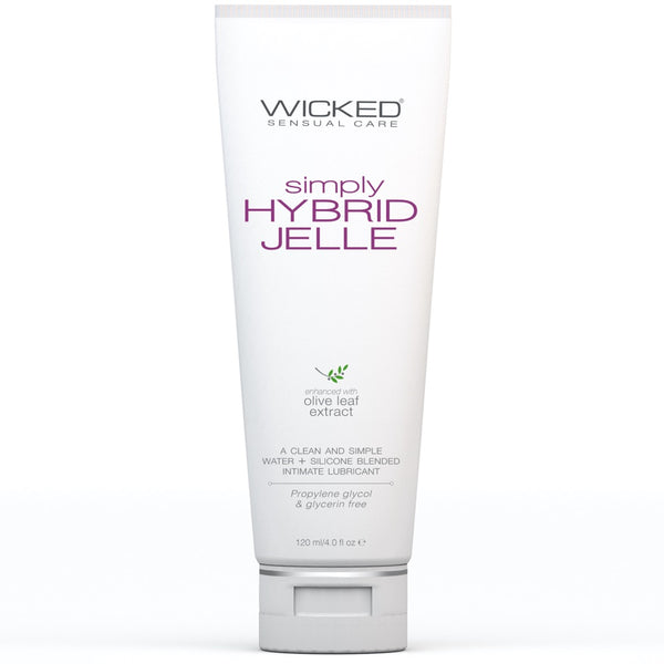 Wicked Sensual Care Simply Hybrid Jelle Water + Silicone Fragrance Free Lubricant - 4 oz. - Extreme Toyz Singapore - https://extremetoyz.com.sg - Sex Toys and Lingerie Online Store - Bondage Gear / Vibrators / Electrosex Toys / Wireless Remote Control Vibes / Sexy Lingerie and Role Play / BDSM / Dungeon Furnitures / Dildos and Strap Ons &nbsp;/ Anal and Prostate Massagers / Anal Douche and Cleaning Aide / Delay Sprays and Gels / Lubricants and more...