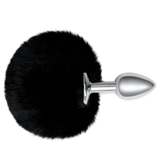 whipSMART Furry Tales Black Bunny Tail Metal Plug (Includes Talon Claws and Douche) - Extreme Toyz Singapore - https://extremetoyz.com.sg - Sex Toys and Lingerie Online Store - Bondage Gear / Vibrators / Electrosex Toys / Wireless Remote Control Vibes / Sexy Lingerie and Role Play / BDSM / Dungeon Furnitures / Dildos and Strap Ons &nbsp;/ Anal and Prostate Massagers / Anal Douche and Cleaning Aide / Delay Sprays and Gels / Lubricants and more...