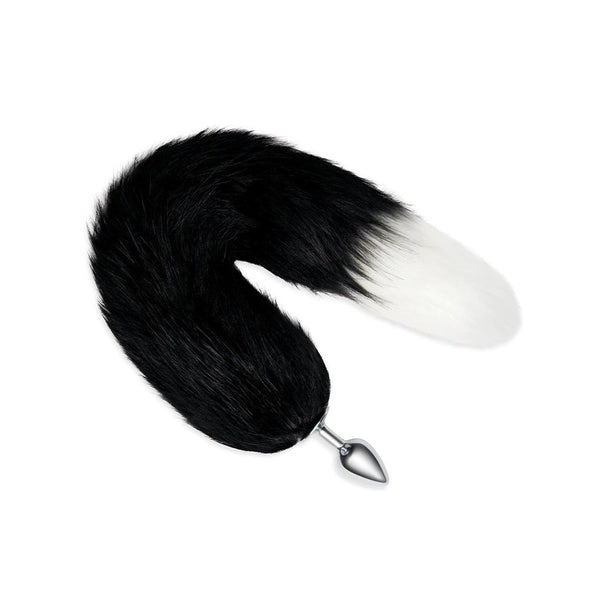 whipSMART Furry Tales 14" Black Fox Tail with 2.5" Metal Butt Plug (Includes Talon Claws and Douche) - Extreme Toyz Singapore - https://extremetoyz.com.sg - Sex Toys and Lingerie Online Store - Bondage Gear / Vibrators / Electrosex Toys / Wireless Remote Control Vibes / Sexy Lingerie and Role Play / BDSM / Dungeon Furnitures / Dildos and Strap Ons &nbsp;/ Anal and Prostate Massagers / Anal Douche and Cleaning Aide / Delay Sprays and Gels / Lubricants and more...