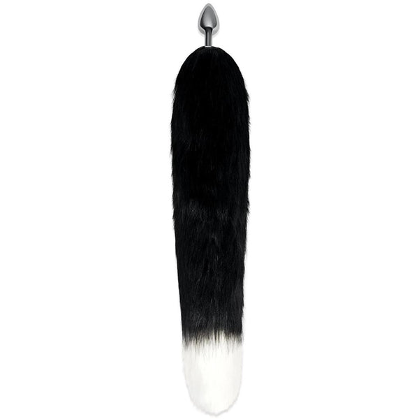 whipSMART Furry Tales 14" Black Fox Tail with 2.5" Metal Butt Plug (Includes Talon Claws and Douche) - Extreme Toyz Singapore - https://extremetoyz.com.sg - Sex Toys and Lingerie Online Store - Bondage Gear / Vibrators / Electrosex Toys / Wireless Remote Control Vibes / Sexy Lingerie and Role Play / BDSM / Dungeon Furnitures / Dildos and Strap Ons &nbsp;/ Anal and Prostate Massagers / Anal Douche and Cleaning Aide / Delay Sprays and Gels / Lubricants and more...
