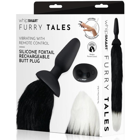 whipSMART Furry Tales Remote Control Vibrating Silicone Fox Tail Butt Plug (Includes Talon Claws and Douche) - Extreme Toyz Singapore - https://extremetoyz.com.sg - Sex Toys and Lingerie Online Store - Bondage Gear / Vibrators / Electrosex Toys / Wireless Remote Control Vibes / Sexy Lingerie and Role Play / BDSM / Dungeon Furnitures / Dildos and Strap Ons &nbsp;/ Anal and Prostate Massagers / Anal Douche and Cleaning Aide / Delay Sprays and Gels / Lubricants and more...