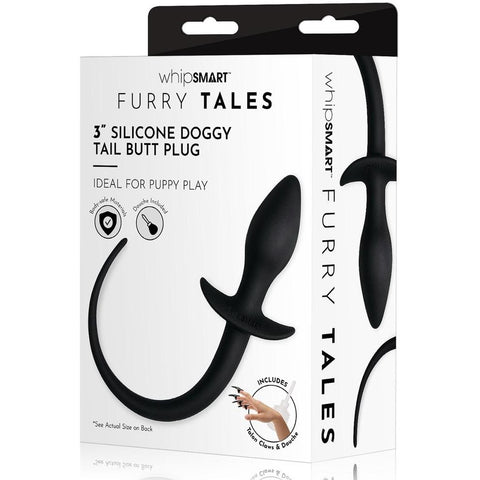 whipSMART Furry Tales 3" Silicone Doggy Tail Butt Plug (Includes Talon Claws and Douche) - Extreme Toyz Singapore - https://extremetoyz.com.sg - Sex Toys and Lingerie Online Store - Bondage Gear / Vibrators / Electrosex Toys / Wireless Remote Control Vibes / Sexy Lingerie and Role Play / BDSM / Dungeon Furnitures / Dildos and Strap Ons &nbsp;/ Anal and Prostate Massagers / Anal Douche and Cleaning Aide / Delay Sprays and Gels / Lubricants and more...