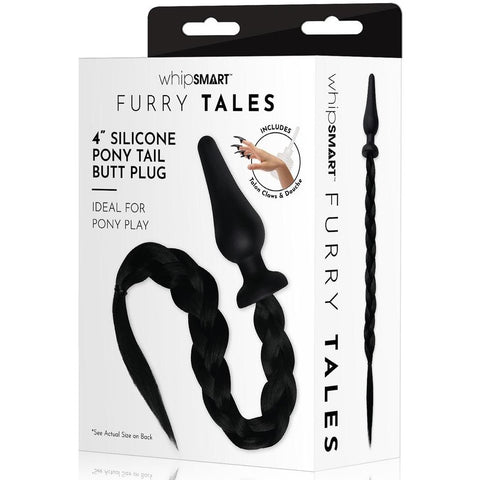 whipSMART Furry Tales 4" Silicone Pony Tail Butt Plug (Includes Talon Claws and Douche) - Extreme Toyz Singapore - https://extremetoyz.com.sg - Sex Toys and Lingerie Online Store - Bondage Gear / Vibrators / Electrosex Toys / Wireless Remote Control Vibes / Sexy Lingerie and Role Play / BDSM / Dungeon Furnitures / Dildos and Strap Ons &nbsp;/ Anal and Prostate Massagers / Anal Douche and Cleaning Aide / Delay Sprays and Gels / Lubricants and more...