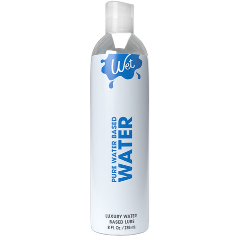 WET Pure Water Based Lube - 236ml - Extreme Toyz Singapore - https://extremetoyz.com.sg - Sex Toys and Lingerie Online Store - Bondage Gear / Vibrators / Electrosex Toys / Wireless Remote Control Vibes / Sexy Lingerie and Role Play / BDSM / Dungeon Furnitures / Dildos and Strap Ons &nbsp;/ Anal and Prostate Massagers / Anal Douche and Cleaning Aide / Delay Sprays and Gels / Lubricants and more...