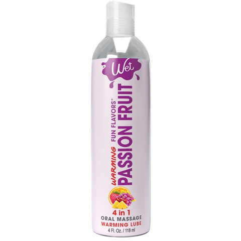 WET Fun Flavors Warming Passion Fruit 4 in 1 Edible Lube - 118ml - Extreme Toyz Singapore - https://extremetoyz.com.sg - Sex Toys and Lingerie Online Store - Bondage Gear / Vibrators / Electrosex Toys / Wireless Remote Control Vibes / Sexy Lingerie and Role Play / BDSM / Dungeon Furnitures / Dildos and Strap Ons &nbsp;/ Anal and Prostate Massagers / Anal Douche and Cleaning Aide / Delay Sprays and Gels / Lubricants and more...