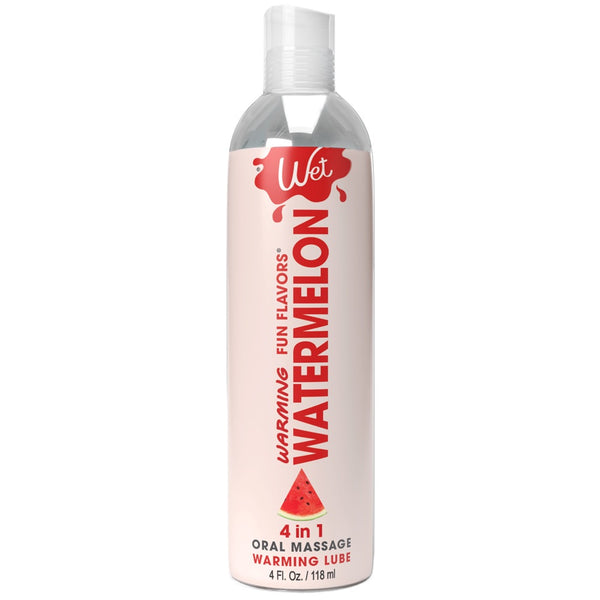 WET Fun Flavors Warming Watermelon 4 in 1 Edible Lube - 118ml - Extreme Toyz Singapore - https://extremetoyz.com.sg - Sex Toys and Lingerie Online Store - Bondage Gear / Vibrators / Electrosex Toys / Wireless Remote Control Vibes / Sexy Lingerie and Role Play / BDSM / Dungeon Furnitures / Dildos and Strap Ons &nbsp;/ Anal and Prostate Massagers / Anal Douche and Cleaning Aide / Delay Sprays and Gels / Lubricants and more...