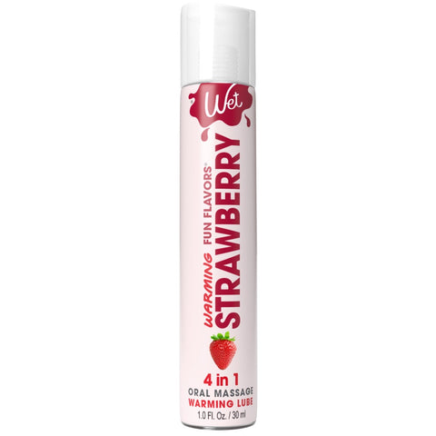 WET Fun Flavors Warming Strawberry 4 in 1 Edible Lube - 30ml - Extreme Toyz Singapore - https://extremetoyz.com.sg - Sex Toys and Lingerie Online Store - Bondage Gear / Vibrators / Electrosex Toys / Wireless Remote Control Vibes / Sexy Lingerie and Role Play / BDSM / Dungeon Furnitures / Dildos and Strap Ons &nbsp;/ Anal and Prostate Massagers / Anal Douche and Cleaning Aide / Delay Sprays and Gels / Lubricants and more...