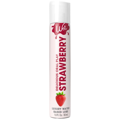 WET Delicious Oral Play Strawberry Water-Based Flavored Edible Lube - 30ml - Extreme Toyz Singapore - https://extremetoyz.com.sg - Sex Toys and Lingerie Online Store - Bondage Gear / Vibrators / Electrosex Toys / Wireless Remote Control Vibes / Sexy Lingerie and Role Play / BDSM / Dungeon Furnitures / Dildos and Strap Ons &nbsp;/ Anal and Prostate Massagers / Anal Douche and Cleaning Aide / Delay Sprays and Gels / Lubricants and more...