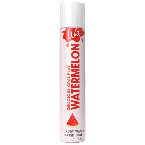 WET Delicious Oral Play Watermelon Water-Based Flavored Edible Lube - 30ml - Extreme Toyz Singapore - https://extremetoyz.com.sg - Sex Toys and Lingerie Online Store - Bondage Gear / Vibrators / Electrosex Toys / Wireless Remote Control Vibes / Sexy Lingerie and Role Play / BDSM / Dungeon Furnitures / Dildos and Strap Ons &nbsp;/ Anal and Prostate Massagers / Anal Douche and Cleaning Aide / Delay Sprays and Gels / Lubricants and more...