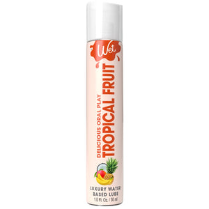 WET Delicious Oral Play Tropical Fruit Water-Based Flavored Edible Lube - 30ml - Extreme Toyz Singapore - https://extremetoyz.com.sg - Sex Toys and Lingerie Online Store - Bondage Gear / Vibrators / Electrosex Toys / Wireless Remote Control Vibes / Sexy Lingerie and Role Play / BDSM / Dungeon Furnitures / Dildos and Strap Ons &nbsp;/ Anal and Prostate Massagers / Anal Douche and Cleaning Aide / Delay Sprays and Gels / Lubricants and more...