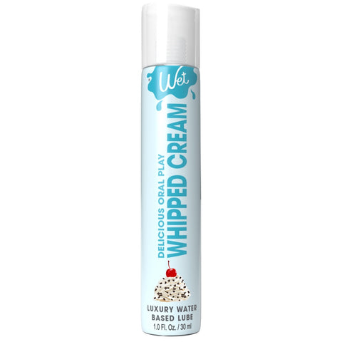 WET Delicious Oral Play Whipped Cream Water-Based Flavored Edible Lube - 30ml - Extreme Toyz Singapore - https://extremetoyz.com.sg - Sex Toys and Lingerie Online Store - Bondage Gear / Vibrators / Electrosex Toys / Wireless Remote Control Vibes / Sexy Lingerie and Role Play / BDSM / Dungeon Furnitures / Dildos and Strap Ons &nbsp;/ Anal and Prostate Massagers / Anal Douche and Cleaning Aide / Delay Sprays and Gels / Lubricants and more...