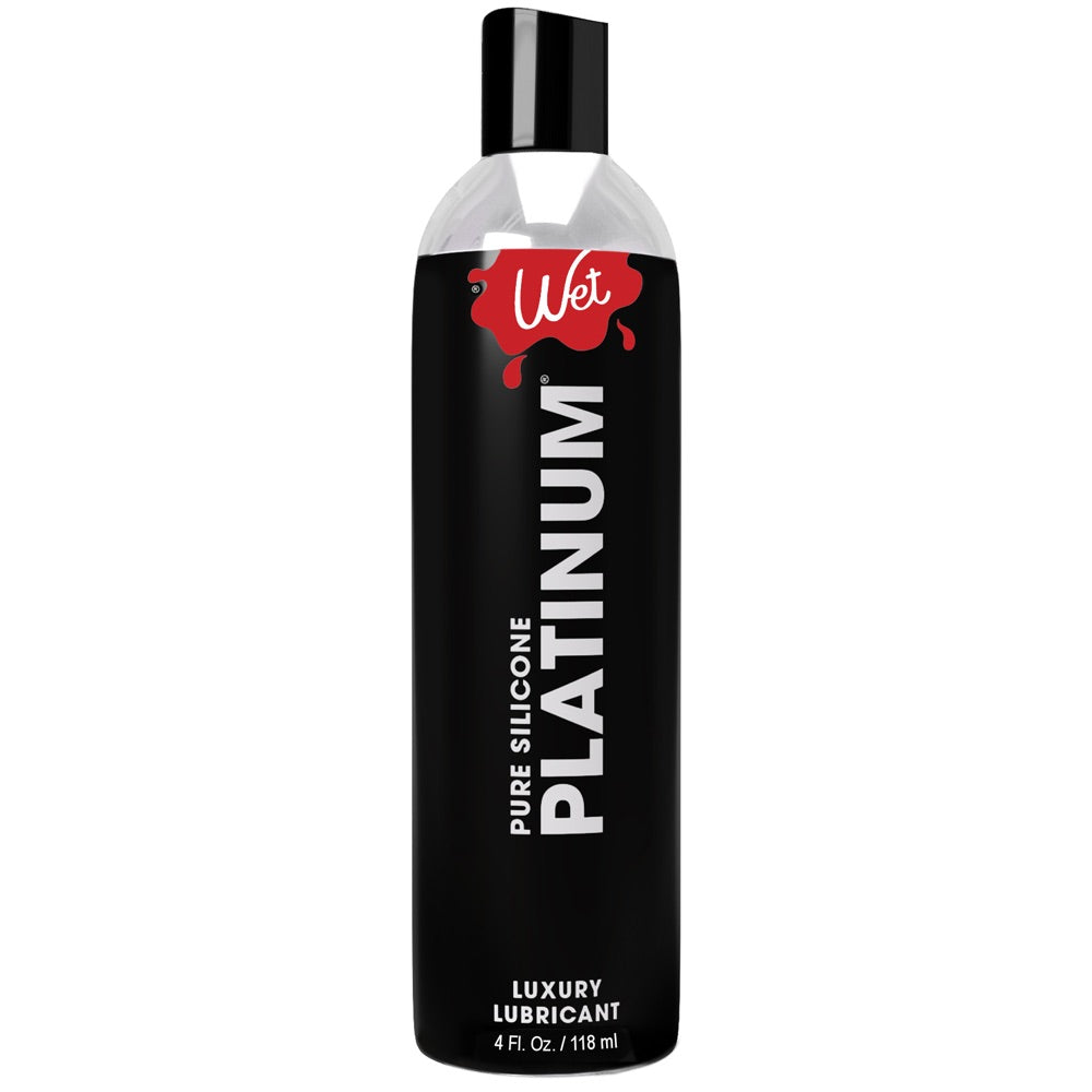 WET Platinum Pure Silicone Based Lube - 118ml - Extreme Toyz Singapore - https://extremetoyz.com.sg - Sex Toys and Lingerie Online Store - Bondage Gear / Vibrators / Electrosex Toys / Wireless Remote Control Vibes / Sexy Lingerie and Role Play / BDSM / Dungeon Furnitures / Dildos and Strap Ons &nbsp;/ Anal and Prostate Massagers / Anal Douche and Cleaning Aide / Delay Sprays and Gels / Lubricants and more...