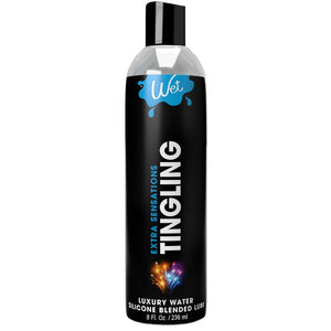 WET Extra Sensations Tingling Water Silicone Blended Lube - 236ml - Extreme Toyz Singapore - https://extremetoyz.com.sg - Sex Toys and Lingerie Online Store - Bondage Gear / Vibrators / Electrosex Toys / Wireless Remote Control Vibes / Sexy Lingerie and Role Play / BDSM / Dungeon Furnitures / Dildos and Strap Ons &nbsp;/ Anal and Prostate Massagers / Anal Douche and Cleaning Aide / Delay Sprays and Gels / Lubricants and more...