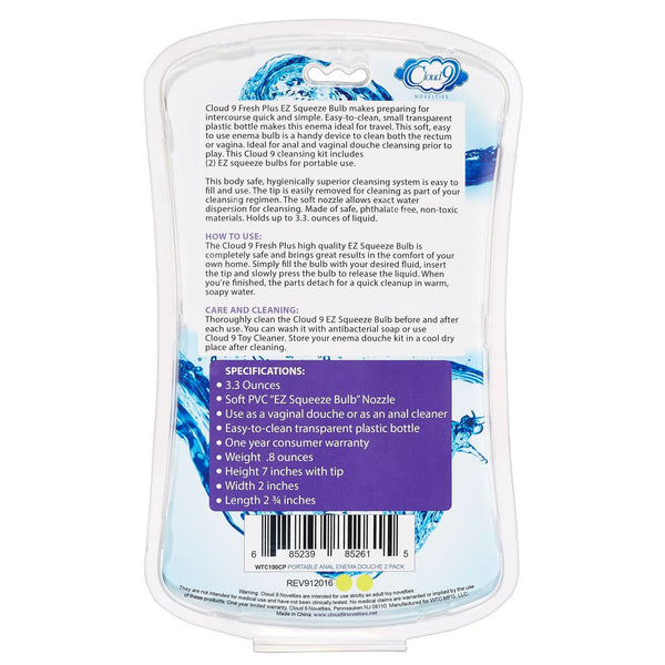 Fresh + Portable Anal Enema Douche 2 Pack