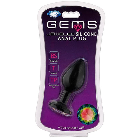 Cloud 9 Novelties Gems Jeweled Silicone Anal Plug - Medium - Extreme Toyz Singapore - https://extremetoyz.com.sg - Sex Toys and Lingerie Online Store - Bondage Gear / Vibrators / Electrosex Toys / Wireless Remote Control Vibes / Sexy Lingerie and Role Play / BDSM / Dungeon Furnitures / Dildos and Strap Ons &nbsp;/ Anal and Prostate Massagers / Anal Douche and Cleaning Aide / Delay Sprays and Gels / Lubricants and more...