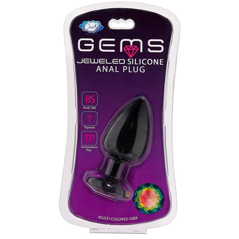 Cloud 9 Novelties Gems Jeweled Silicone Anal Plug - Large - Extreme Toyz Singapore - https://extremetoyz.com.sg - Sex Toys and Lingerie Online Store - Bondage Gear / Vibrators / Electrosex Toys / Wireless Remote Control Vibes / Sexy Lingerie and Role Play / BDSM / Dungeon Furnitures / Dildos and Strap Ons &nbsp;/ Anal and Prostate Massagers / Anal Douche and Cleaning Aide / Delay Sprays and Gels / Lubricants and more...