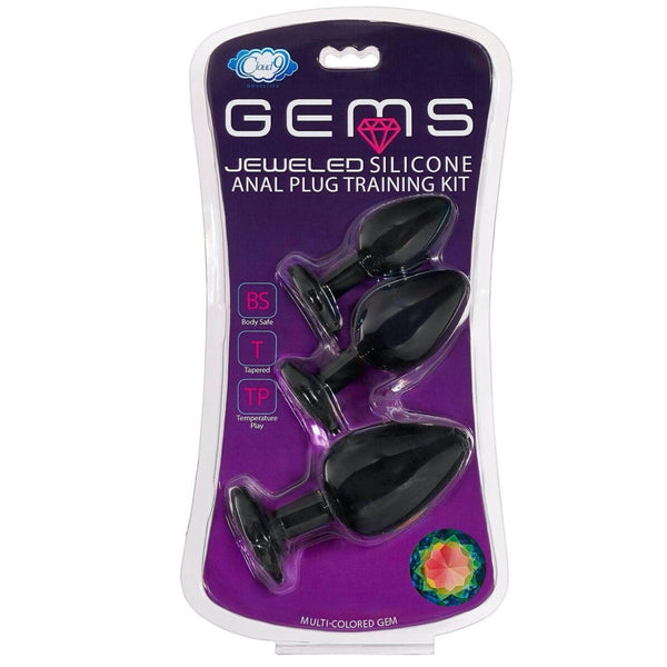 Cloud 9 Novelties Gems Jeweled Silicone Anal Plug Kit - Extreme Toyz Singapore - https://extremetoyz.com.sg - Sex Toys and Lingerie Online Store - Bondage Gear / Vibrators / Electrosex Toys / Wireless Remote Control Vibes / Sexy Lingerie and Role Play / BDSM / Dungeon Furnitures / Dildos and Strap Ons &nbsp;/ Anal and Prostate Massagers / Anal Douche and Cleaning Aide / Delay Sprays and Gels / Lubricants and more...