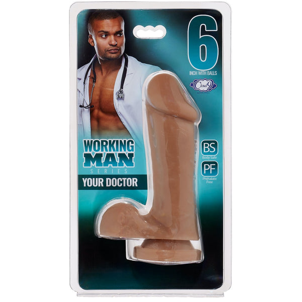 Cloud 9 Novelties Working Man Series Your Doctor 6" Dildo With Balls - Extreme Toyz Singapore - https://extremetoyz.com.sg - Sex Toys and Lingerie Online Store - Bondage Gear / Vibrators / Electrosex Toys / Wireless Remote Control Vibes / Sexy Lingerie and Role Play / BDSM / Dungeon Furnitures / Dildos and Strap Ons &nbsp;/ Anal and Prostate Massagers / Anal Douche and Cleaning Aide / Delay Sprays and Gels / Lubricants and more...