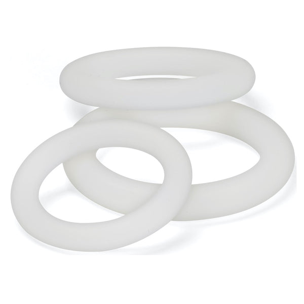 Cloud 9 Novelties Pro Sensual Silicone Cock Ring Set - Clear - Extreme Toyz Singapore - https://extremetoyz.com.sg - Sex Toys and Lingerie Online Store - Bondage Gear / Vibrators / Electrosex Toys / Wireless Remote Control Vibes / Sexy Lingerie and Role Play / BDSM / Dungeon Furnitures / Dildos and Strap Ons &nbsp;/ Anal and Prostate Massagers / Anal Douche and Cleaning Aide / Delay Sprays and Gels / Lubricants and more...